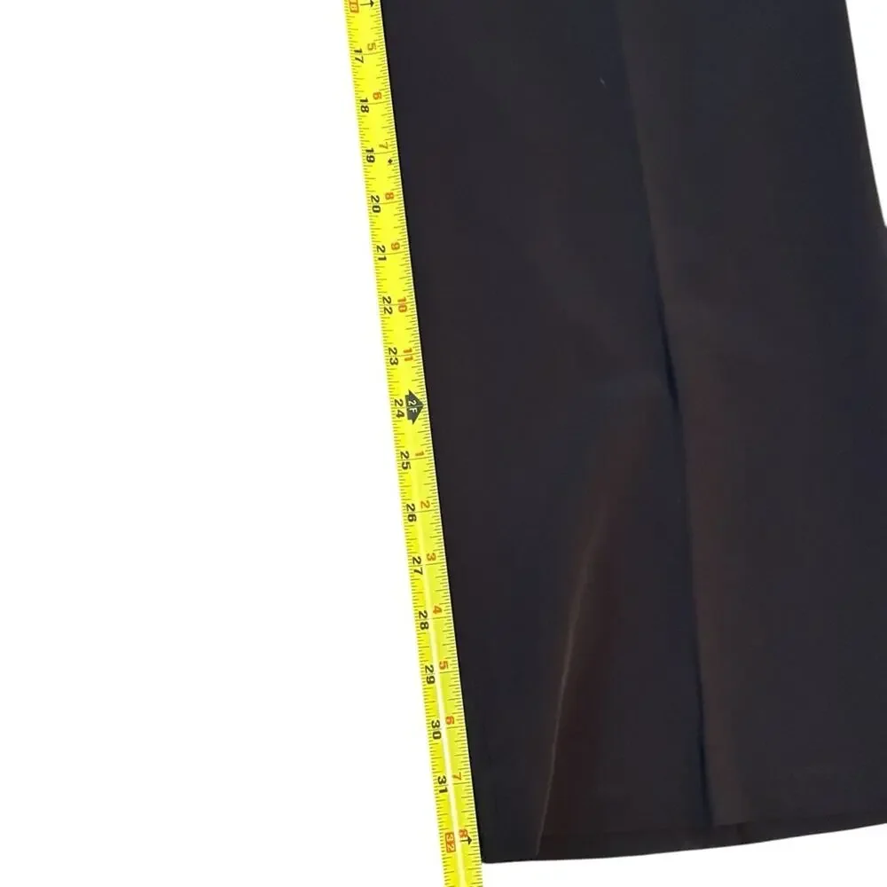 Eddie Bauer Blakely Fit Black Wide-Leg Trousers Size 14 EUC - Picture 3 of 15